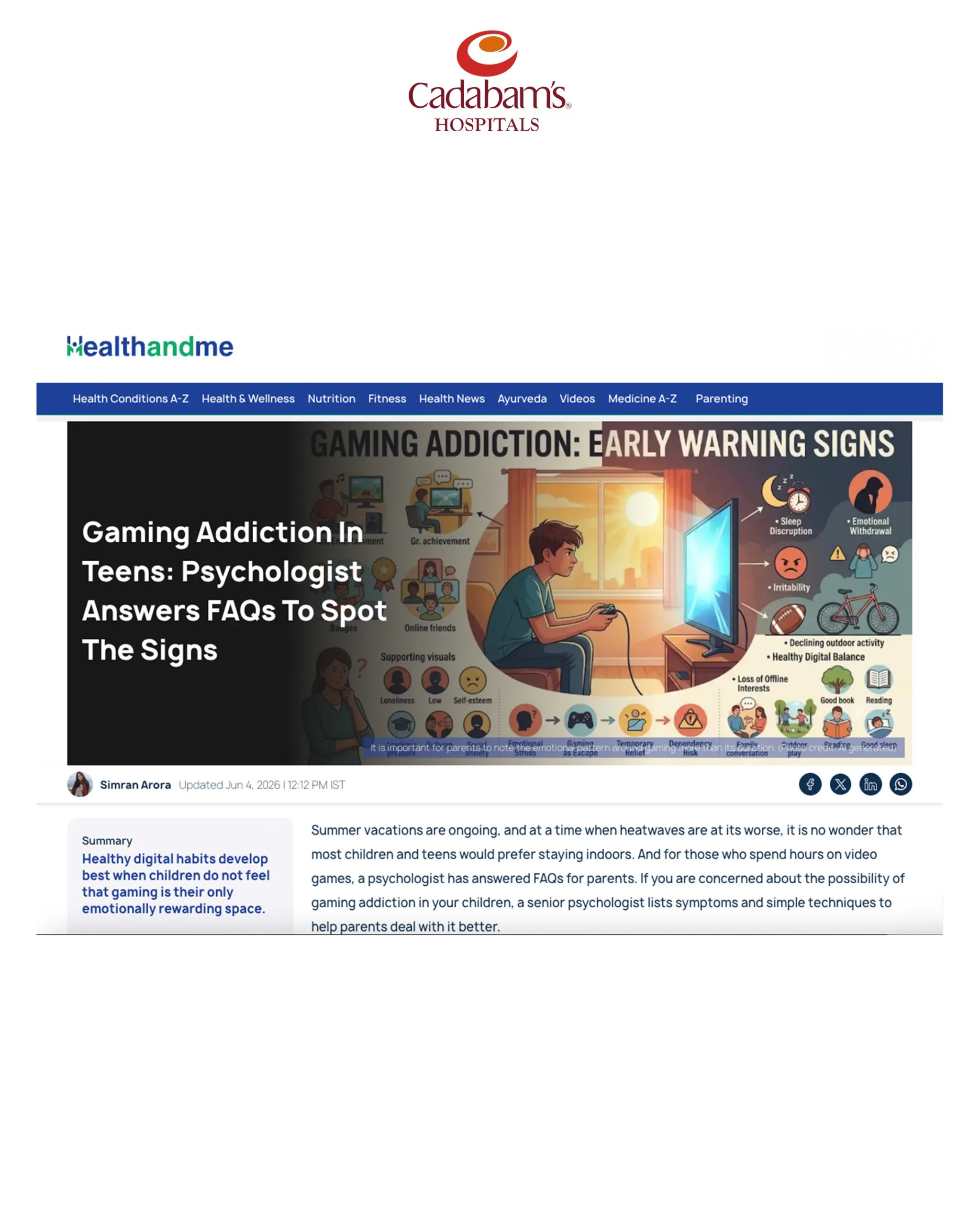 Health and Me feature — Gaming Addiction in Teens: a psychologist answers parents' FAQs on the early warning signs